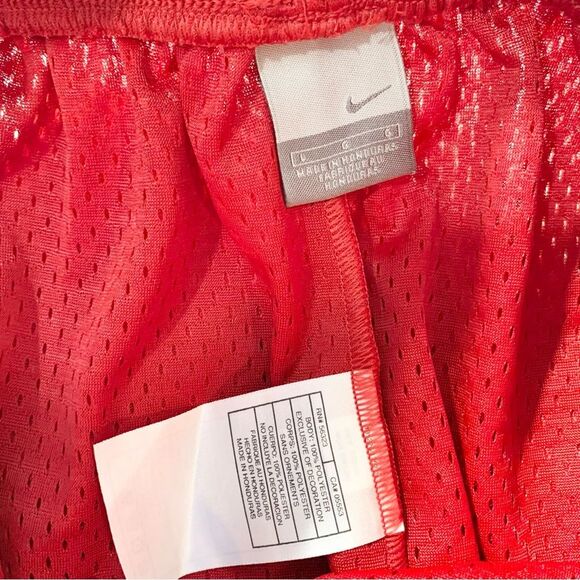 Nike Red Mesh Basketball Athleisure Y2K Shorts L - Picture 6 of 8